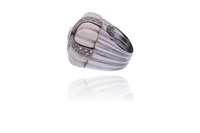 Anello con diamanti e pietra - Asta Preziosi