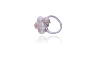 Anello con perle coltivate e diamanti - Asta Preziosi Anello con perle coltivate e diamanti - Asta Preziosi