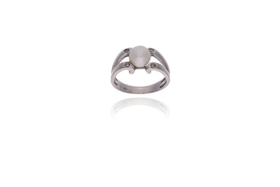 Anello con diamanti e perla coltivata - Asta Preziosi