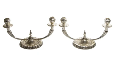 Ricci e C. coppia di doppiere in argento - Asta Preziosi