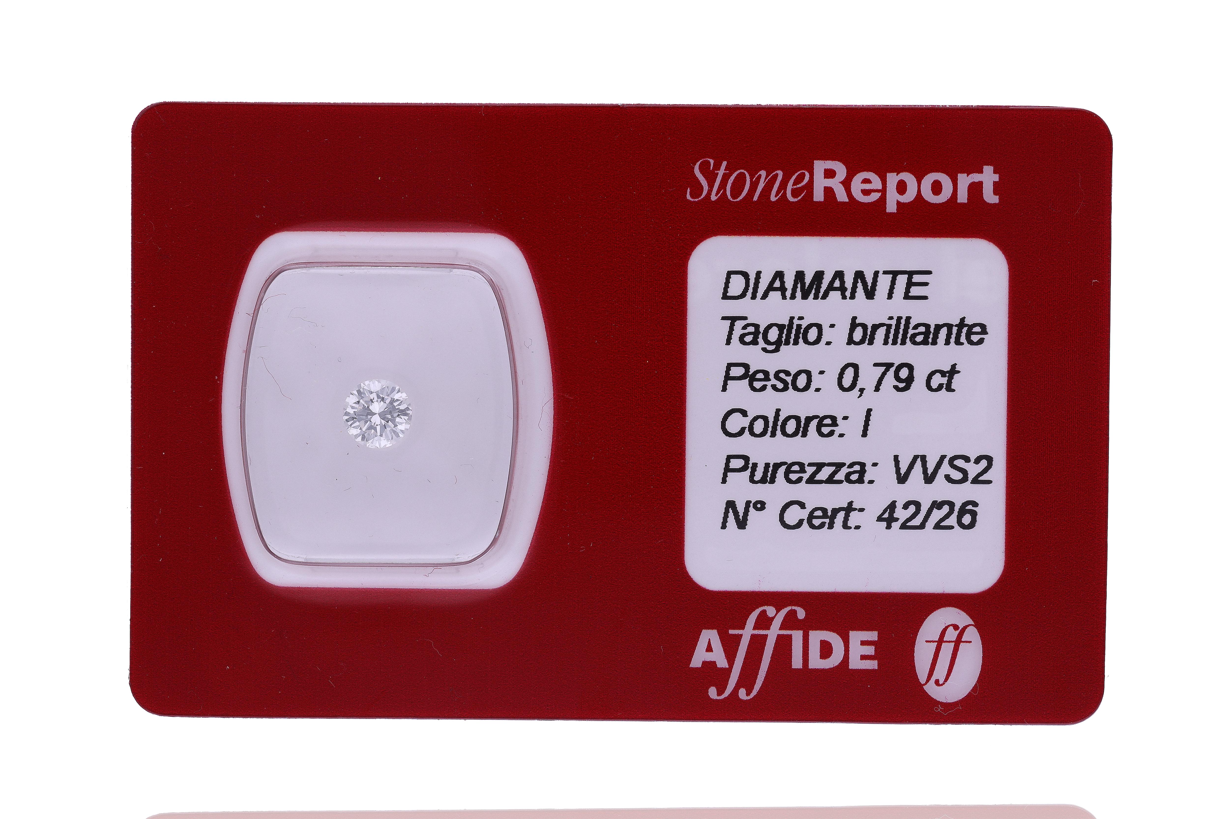 Diamante taglio brillante ct 0,79 - Asta Preziosi