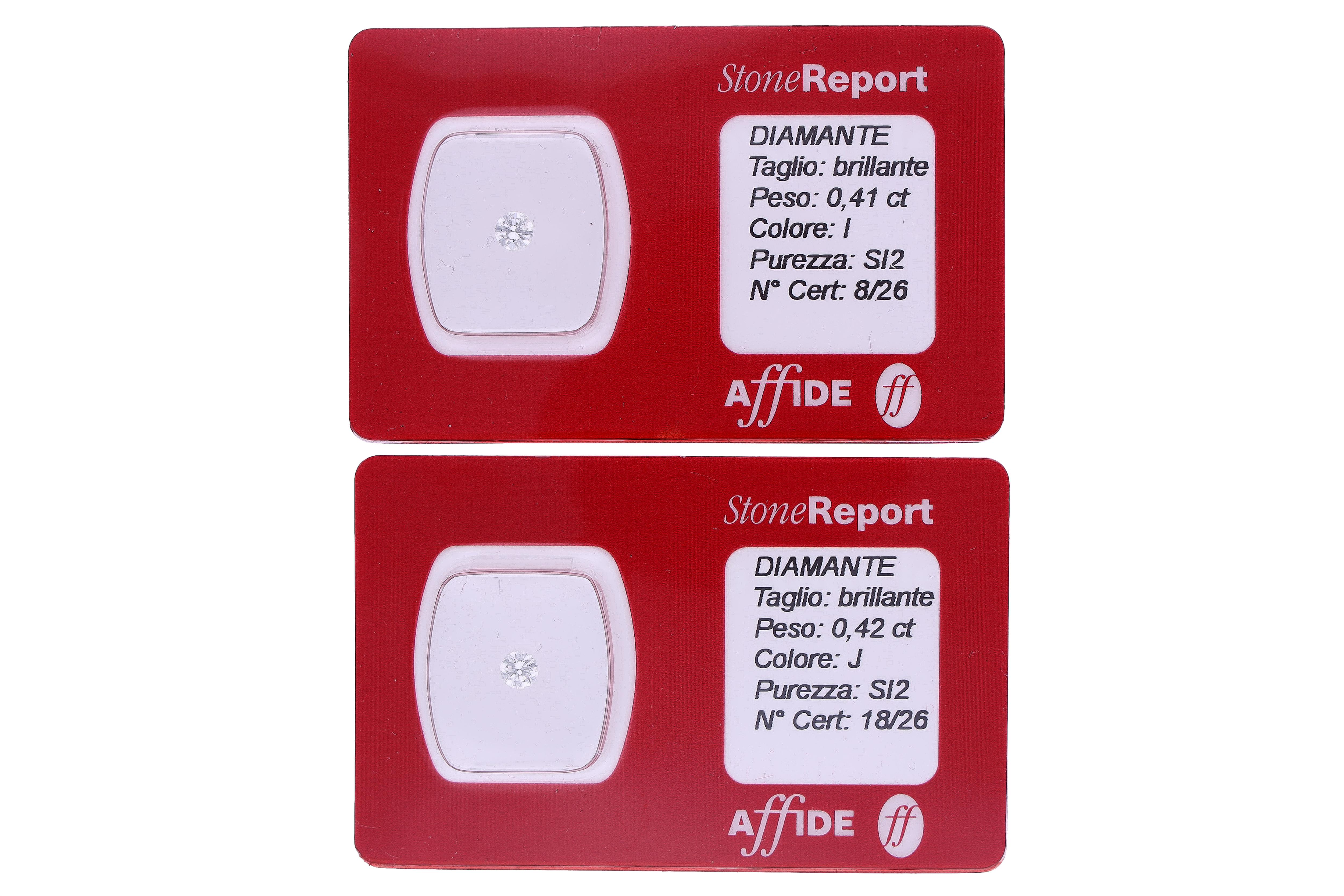 Due diamanti slegati - Asta Preziosi