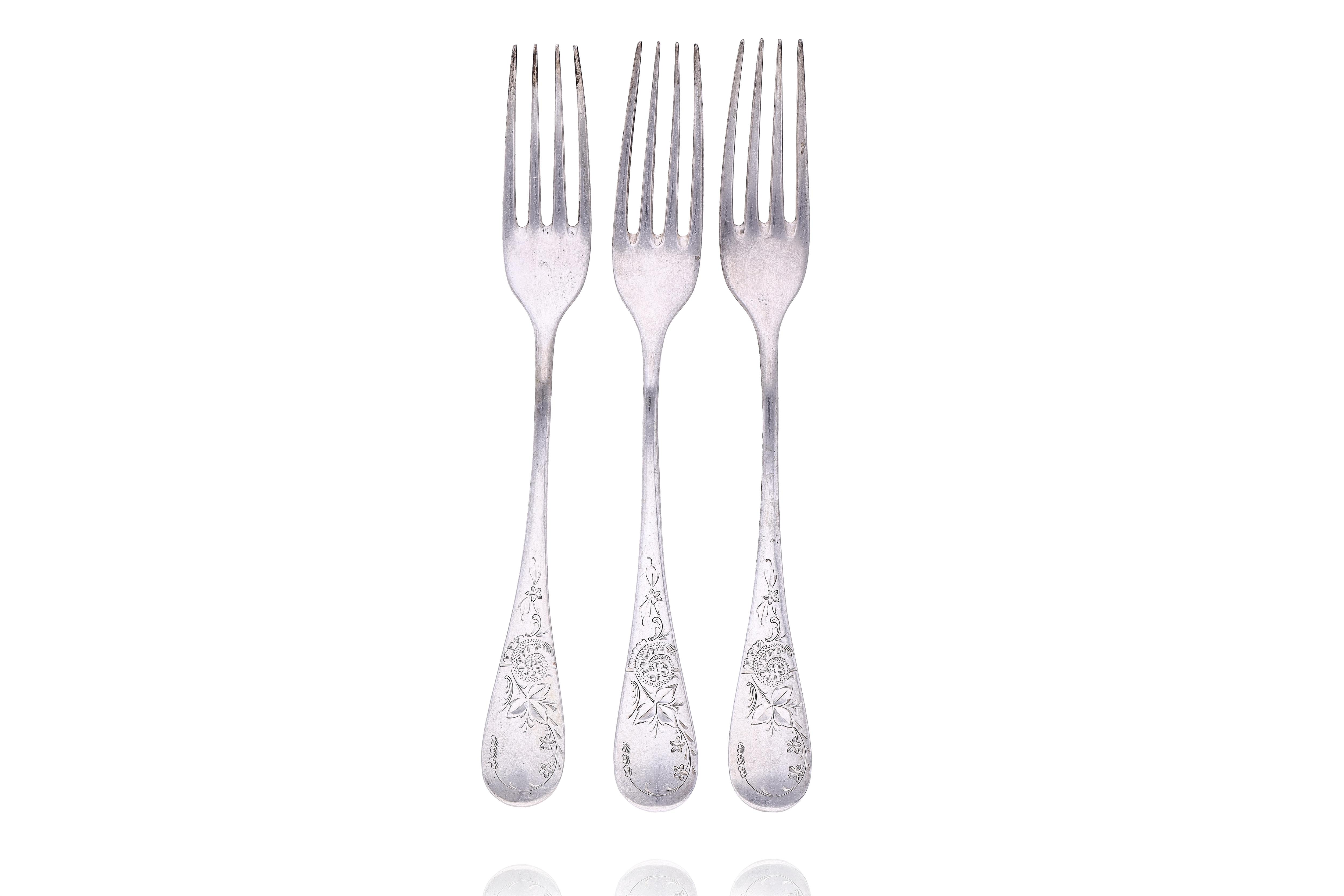 Sei forchette in argento - Asta Preziosi