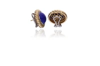 Orecchini con lapislazzuli e diamanti - Asta Preziosi