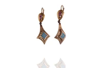 Orecchini con pietre e smalti - Asta Preziosi