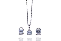 Parure con acquemarine e diamanti - Asta Preziosi