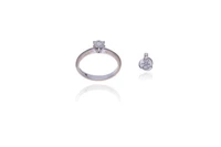 Anello con diamante - Asta Preziosi