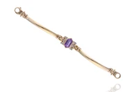 Bracciale con ametista e pietre - Asta Preziosi