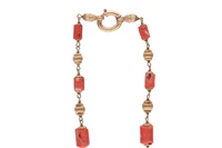 Perugini, collana con coralli, zaffiro, diamante e quarzo - Asta Preziosi Perugini, collana con coralli, zaffiro, diamante e quarzo - Asta Preziosi