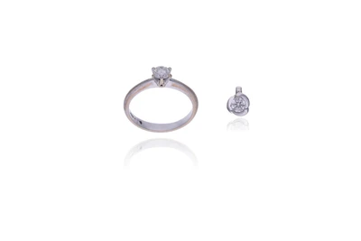 Anello con diamante - Asta Preziosi