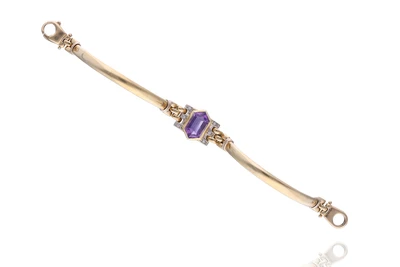 Bracciale con ametista e pietre - Asta Preziosi