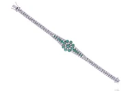 Bracciale con smeraldi e diamanti - Asta Preziosi