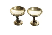 F.lli Cacchione, coppia di coppe in argento dorato - Asta Preziosi