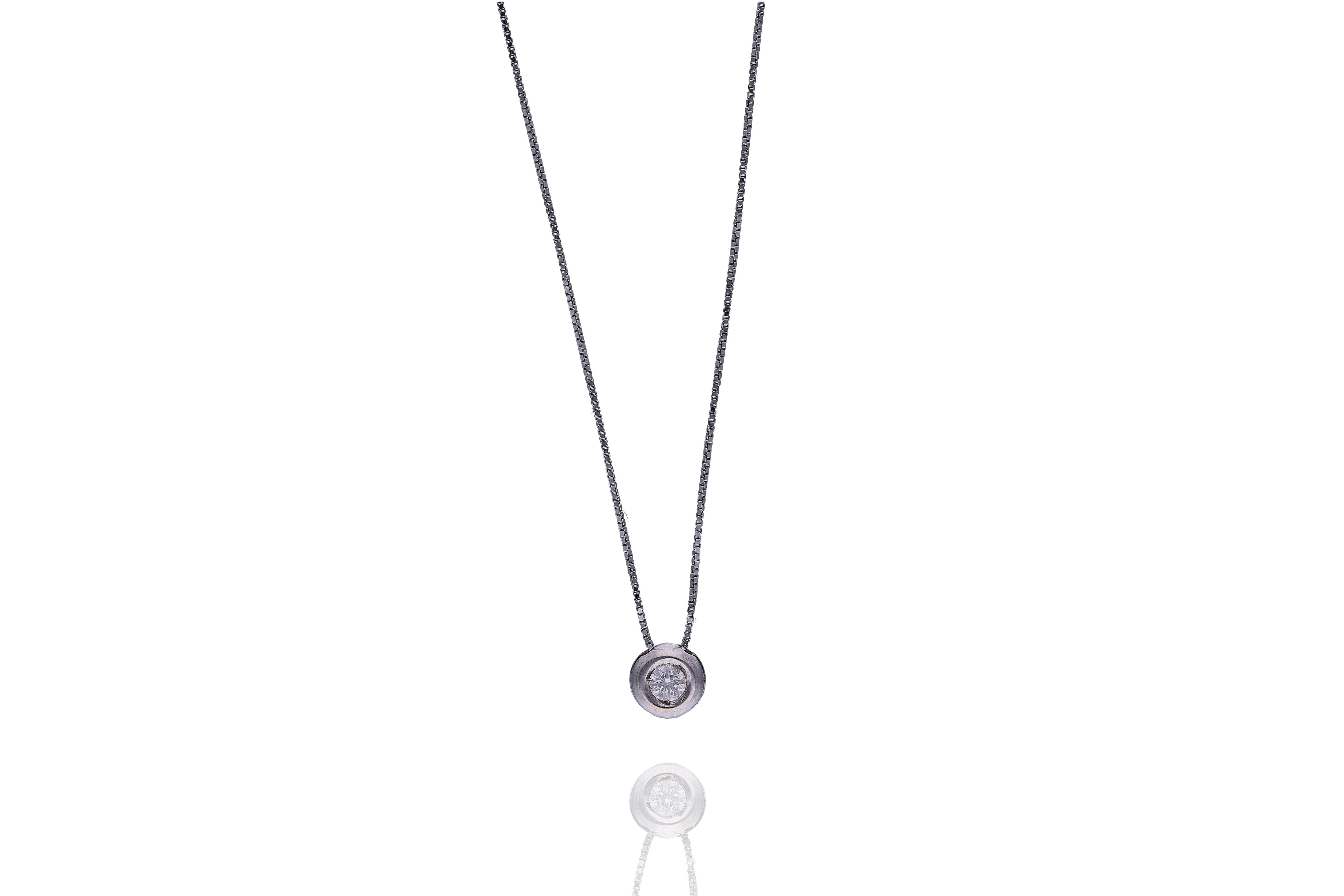 Collana con diamante - Asta Preziosi