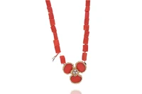 Collana di coralli e diamanti - Asta Preziosi
