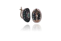 Orecchini con diamanti e smeraldi - Asta Preziosi