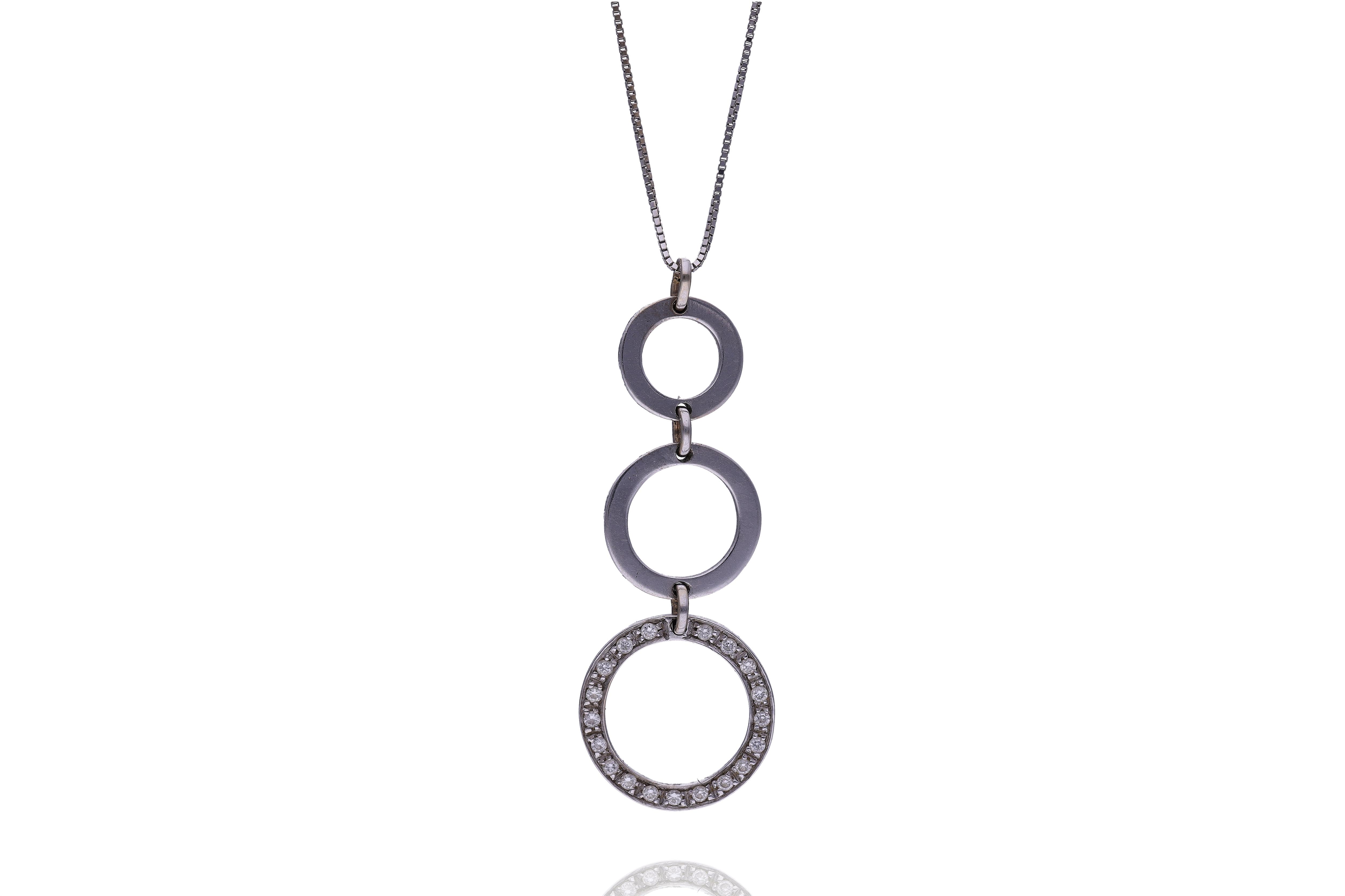 Collana con ciondolo con diamanti - Asta Preziosi