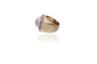 Anello con perla mabe' e diamanti - Asta Preziosi