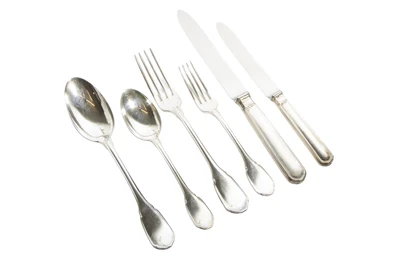 Cesa servizio di posate in argento - Asta Preziosi