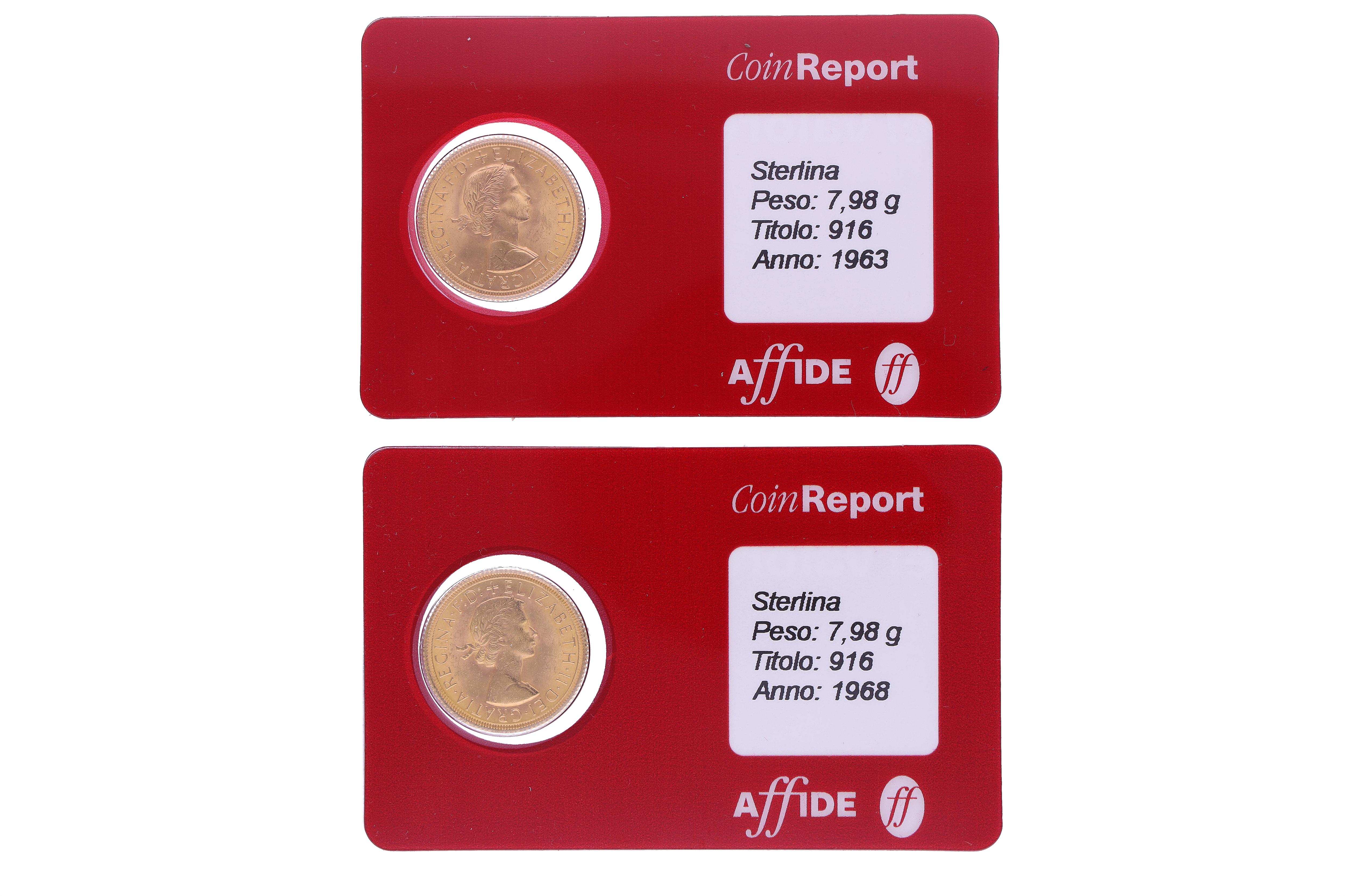 Due Sterline in oro - Asta Preziosi