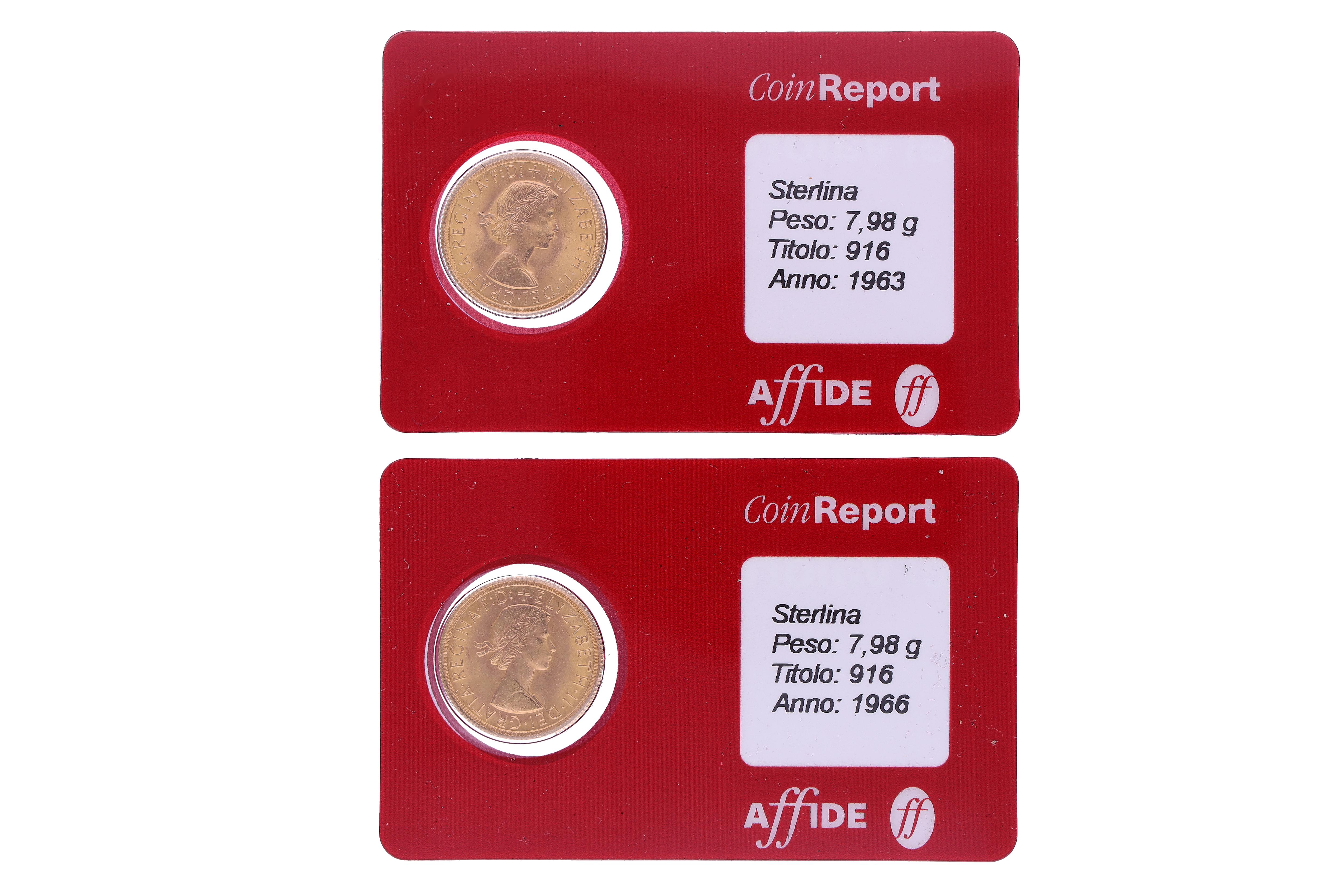 Due Sterline in oro - Asta Preziosi