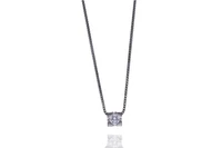 Collana con pendente con diamante - Asta Preziosi