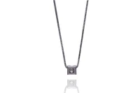 Collana con pendente con diamante - Asta Preziosi