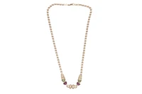 Collana con quarzi, peridoti e granati - Asta Preziosi