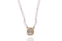 Collana di perle con quarzo - Asta Preziosi