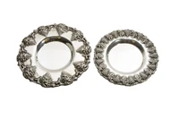 Topazio, due piattini in argento - Asta Preziosi