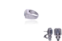 Parure con diamanti e acquemarine - Asta Preziosi