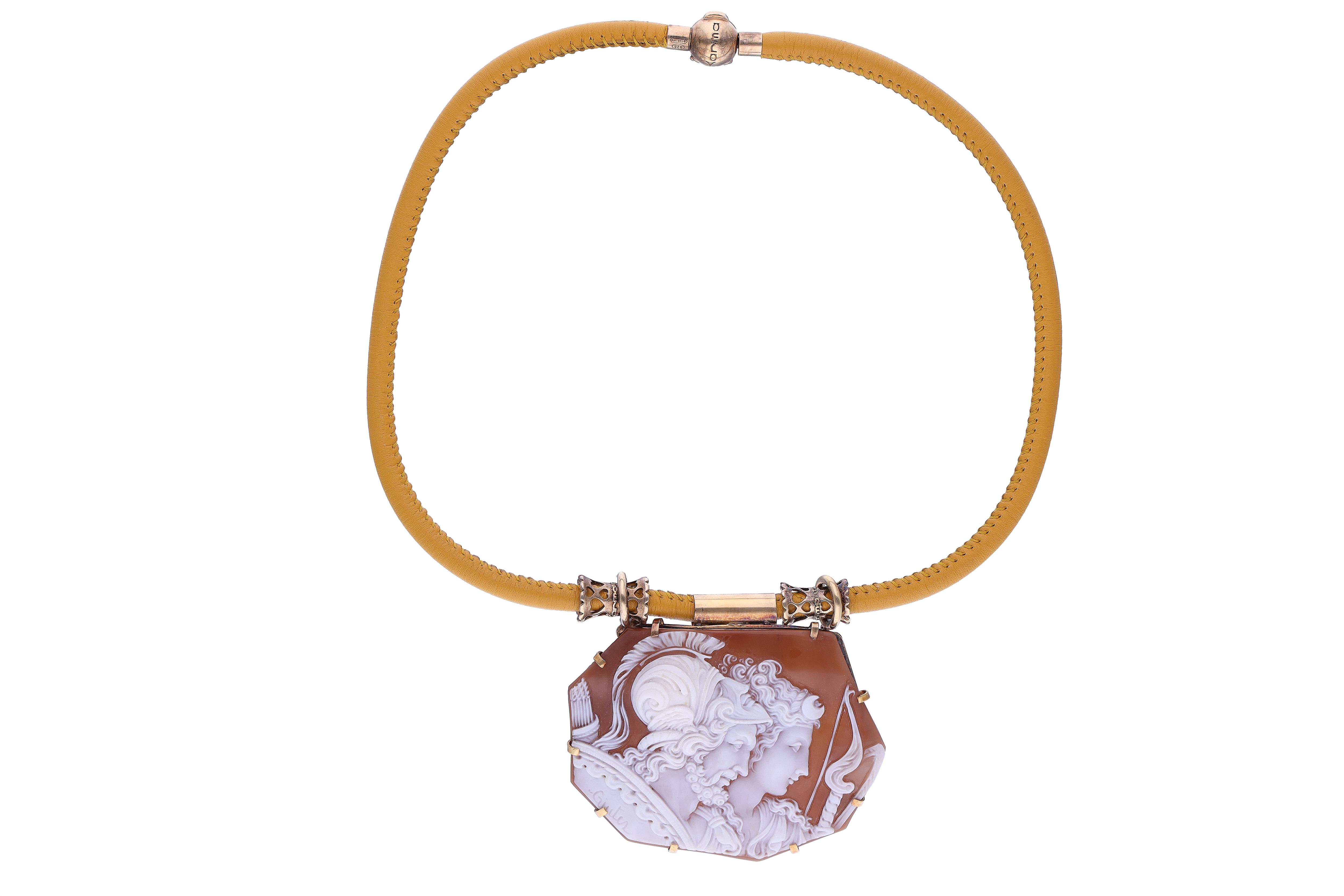 Collana con centrale con cammeo - Asta Preziosi