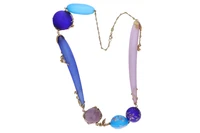 Collana con vetri e oro - Asta Preziosi