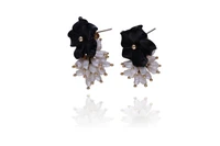 Orecchini con calcedoni e perle coltivate - Asta Preziosi