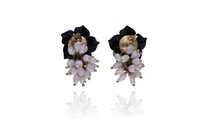 Orecchini con calcedoni e perle coltivate - Asta Preziosi