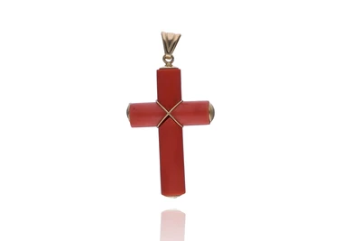 Ciondolo con corallo - Asta Preziosi