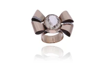 Anello con quarzo e diamanti - Asta Preziosi