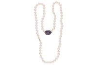 Collana di perle coltivate, diamanti, smalto - Asta Preziosi