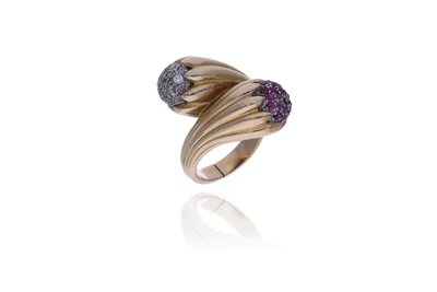 Anello con rubini e diamanti - Asta Preziosi