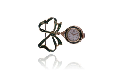 Spilla con orologio - Asta Preziosi