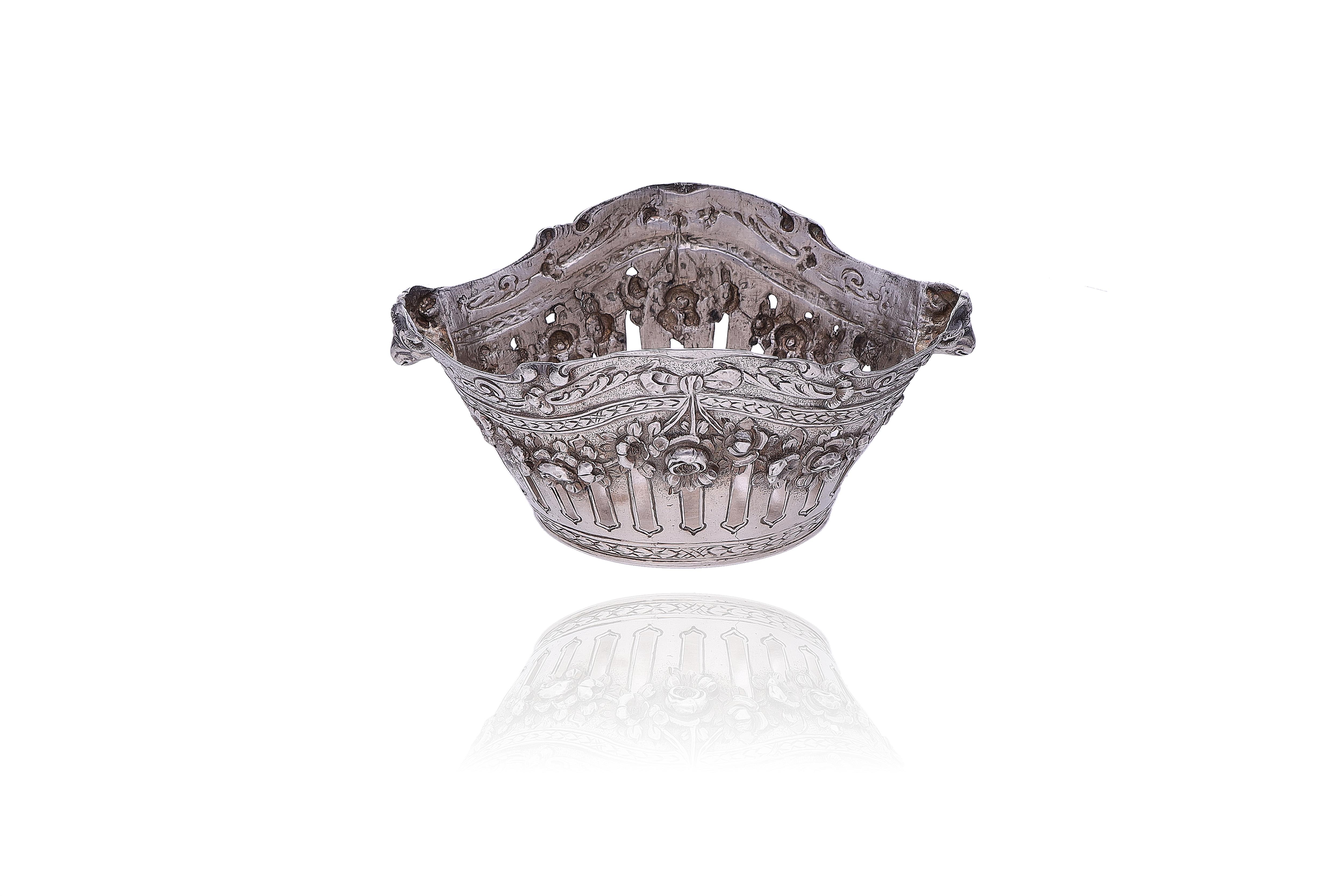 Cestino in argento - Asta Preziosi