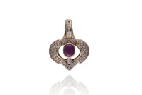 Ciondolo con rubino e diamanti - Asta Preziosi Ciondolo con rubino e diamanti - Asta Preziosi