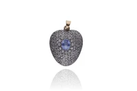 Ciondolo con zaffiro, diamanti e pietra - Asta Preziosi