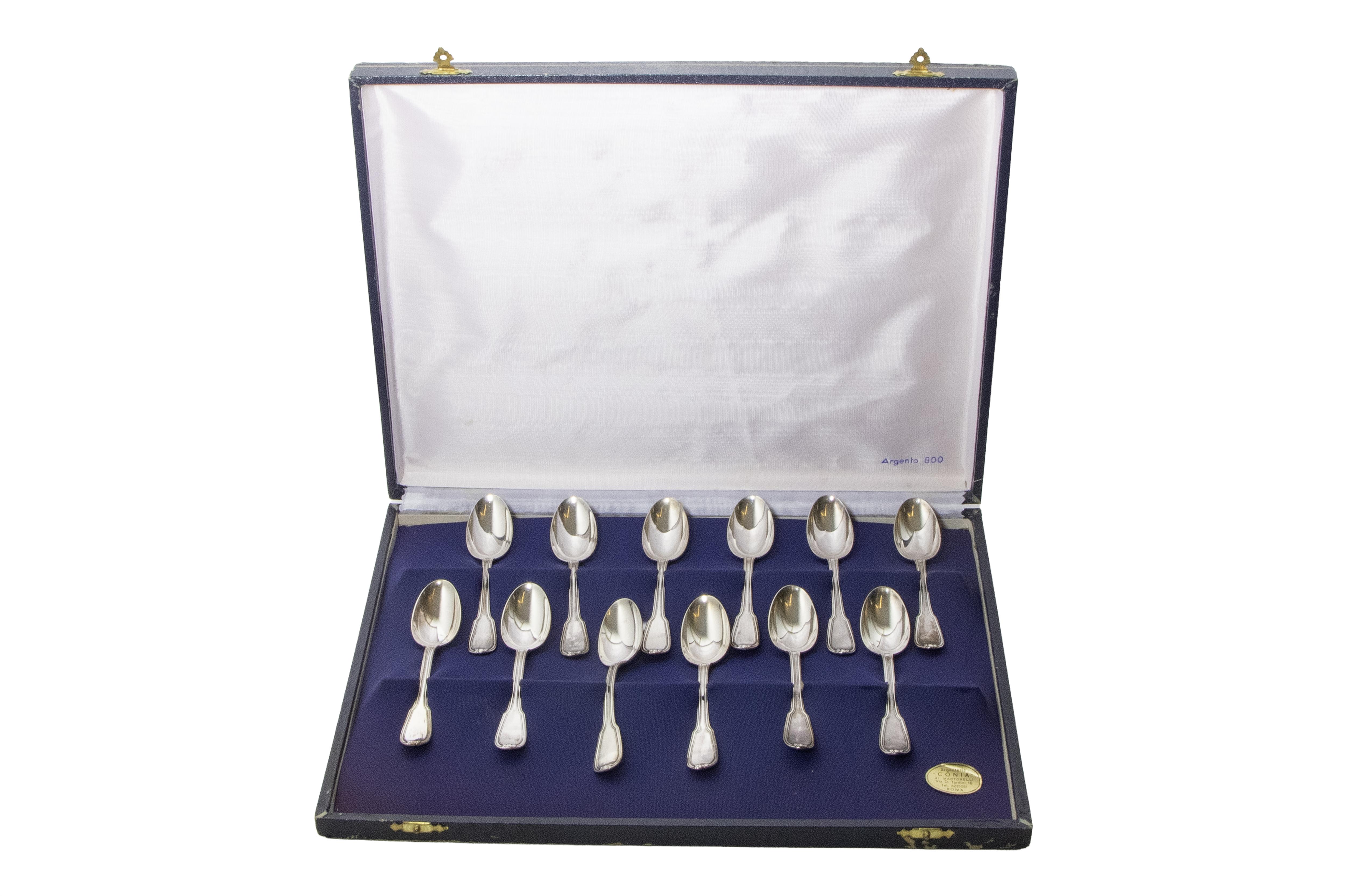 Dodici cucchiaini in argento - Asta Preziosi