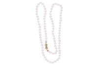 Collana di perle coltivate con diamanti - Asta Preziosi