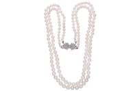 Collana di perle coltivate con diamanti - Asta Preziosi