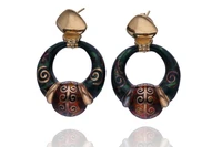 Fidia, orecchini con smalti - Asta Preziosi