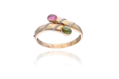 Bracciale con tormaline e diamanti - Asta Preziosi