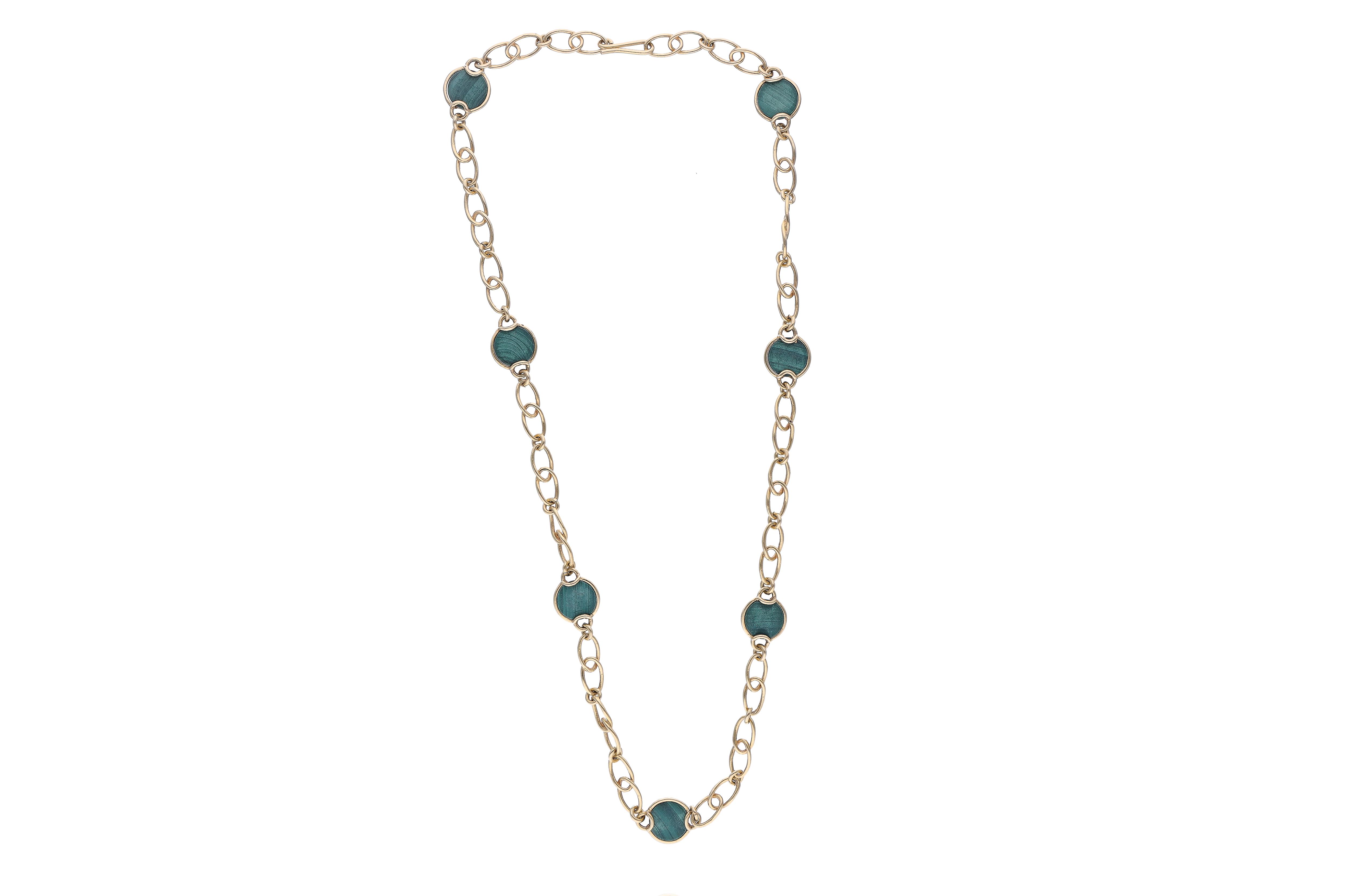 Collana con malachiti - Asta Preziosi