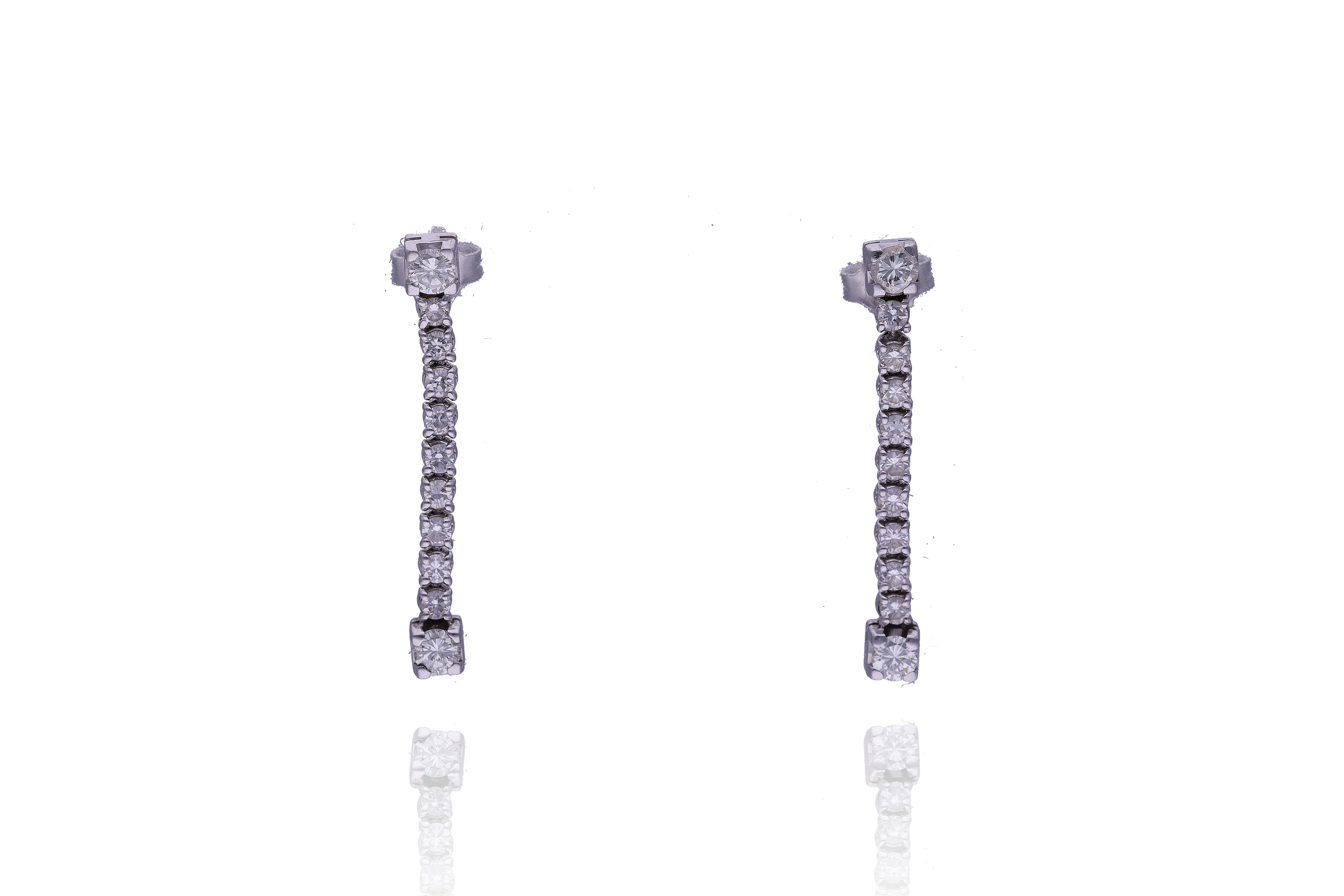 Orecchini con diamanti - Asta Preziosi